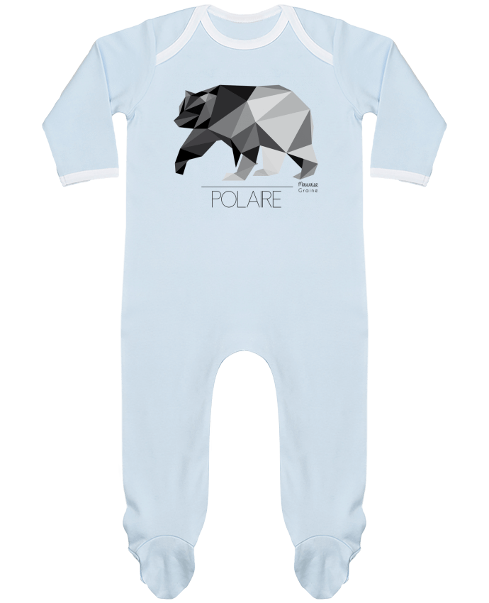 Body Pyjama Bébé Ours polaire origami par Mauvaise Graine