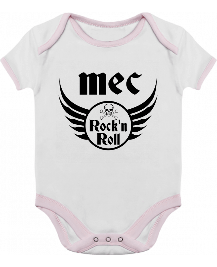 Body bébé manches contrastées Mec rock'n roll par Les Caprices de Filles