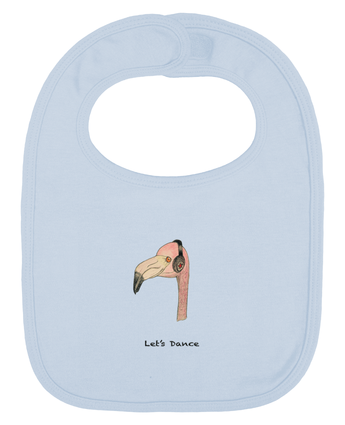 Bavoir bébé uni Flamingo LET'S DANCE by La Paloma par La Paloma