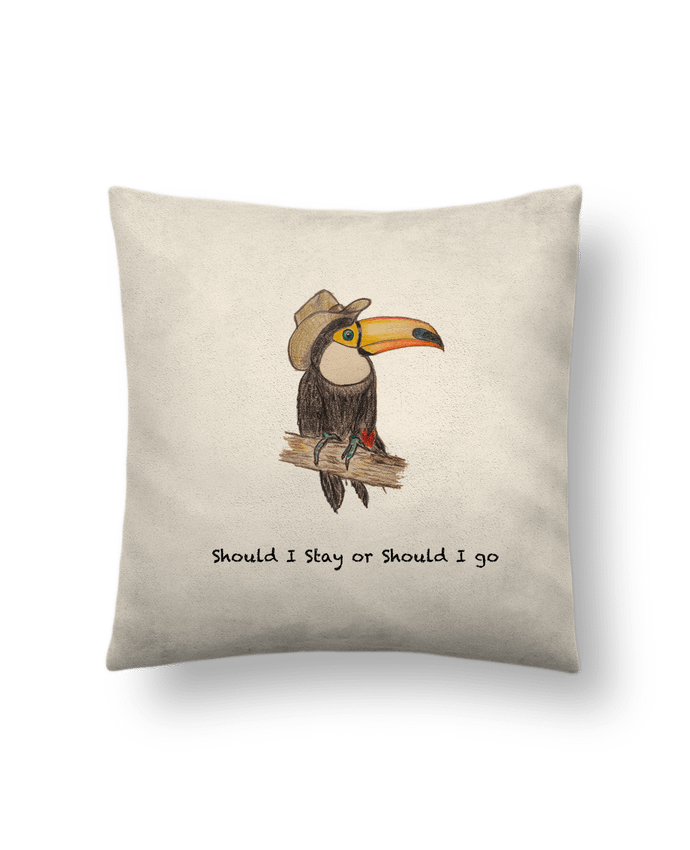 Cushion suede touch 45 x 45 cm TOUCAN by La Paloma