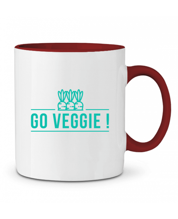 Mug bicolore Go veggie ! Folie douce