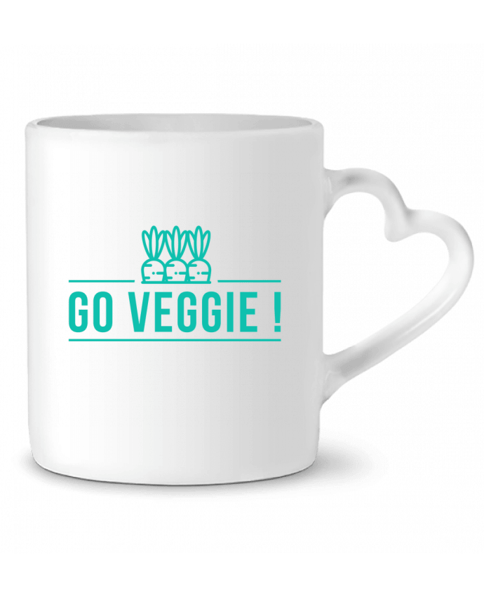 Mug Heart Go veggie ! by Folie douce