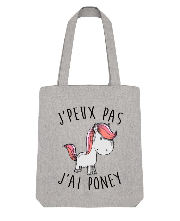 Tote Bag Stanley Stella Je peux pas j'ai poney par FRENCHUP-MAYO 
