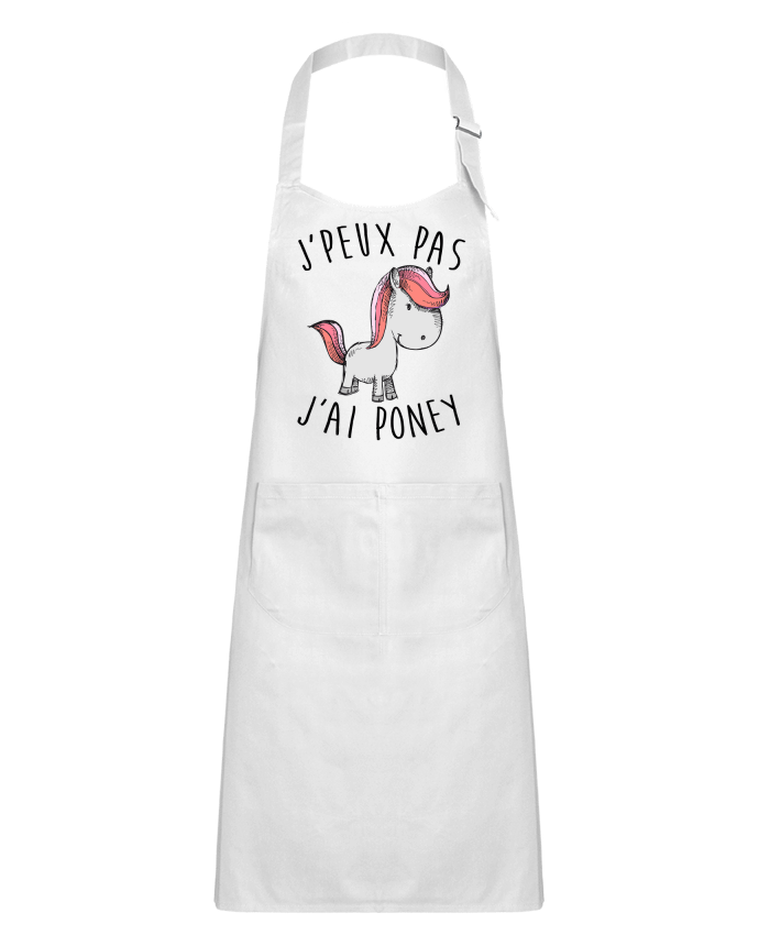 Tablier Enfant Je peux pas j'ai poney par FRENCHUP-MAYO
