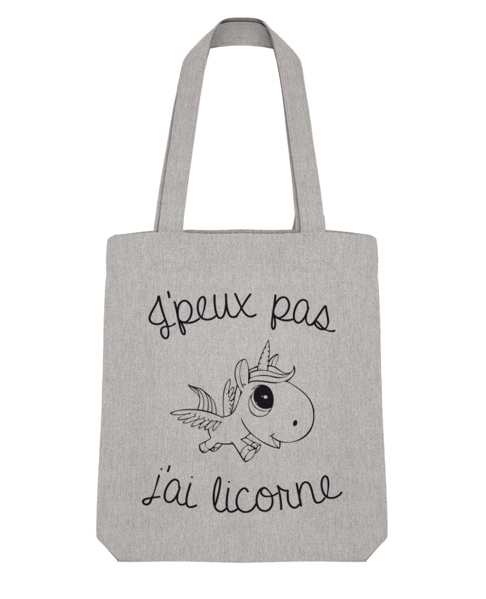 Tote Bag Stanley Stella Je peux pas j'ai licorne par FRENCHUP-MAYO 