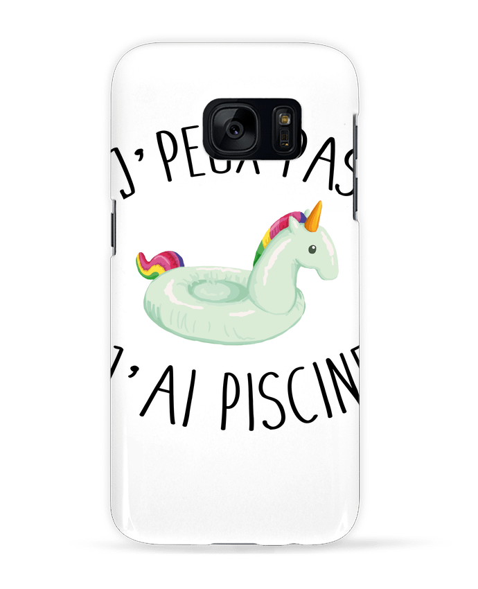 Case 3D Samsung Galaxy S7 Je peux pas j'ai piscine by FRENCHUP-MAYO