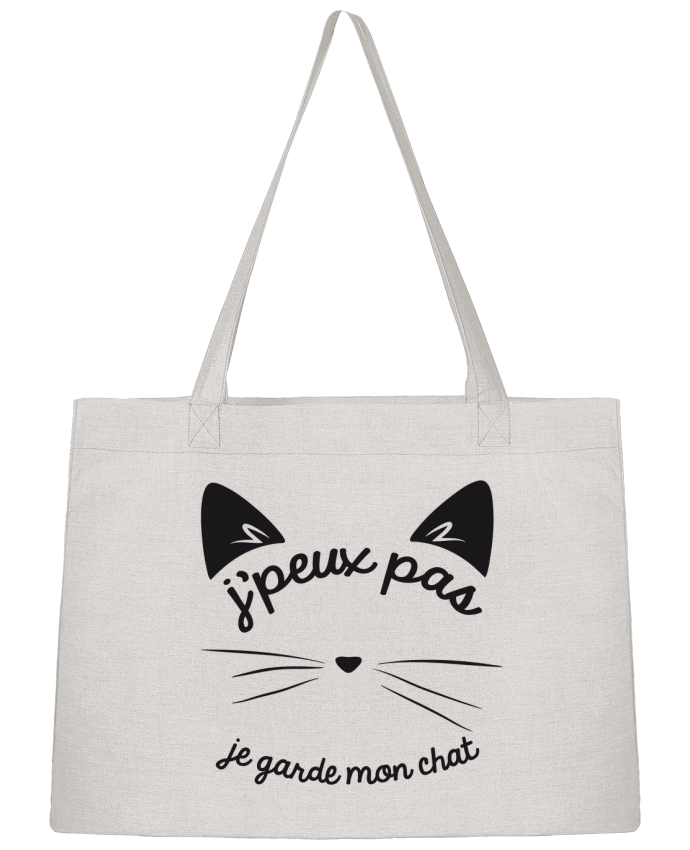 Shopping tote bag Stanley Stella Je peux pas je garde mon chat by FRENCHUP-MAYO
