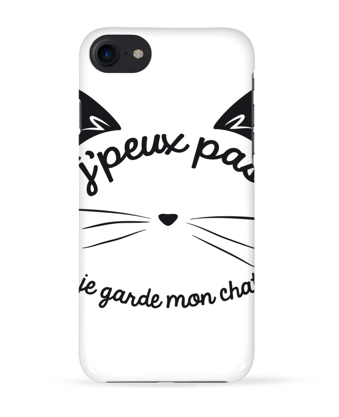 COQUE 3D Iphone 7 Je peux pas je garde mon chat de FRENCHUP-MAYO