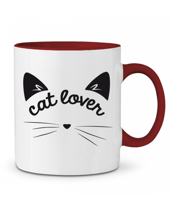 Two-tone Ceramic Mug Cat lover FRENCHUP-MAYO