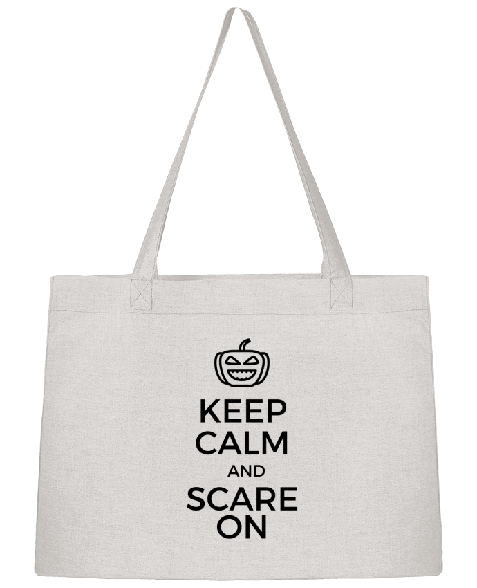 Shopping tote bag Stanley Stella Keep Calm and Scare on Pumpkin by tunetoo
