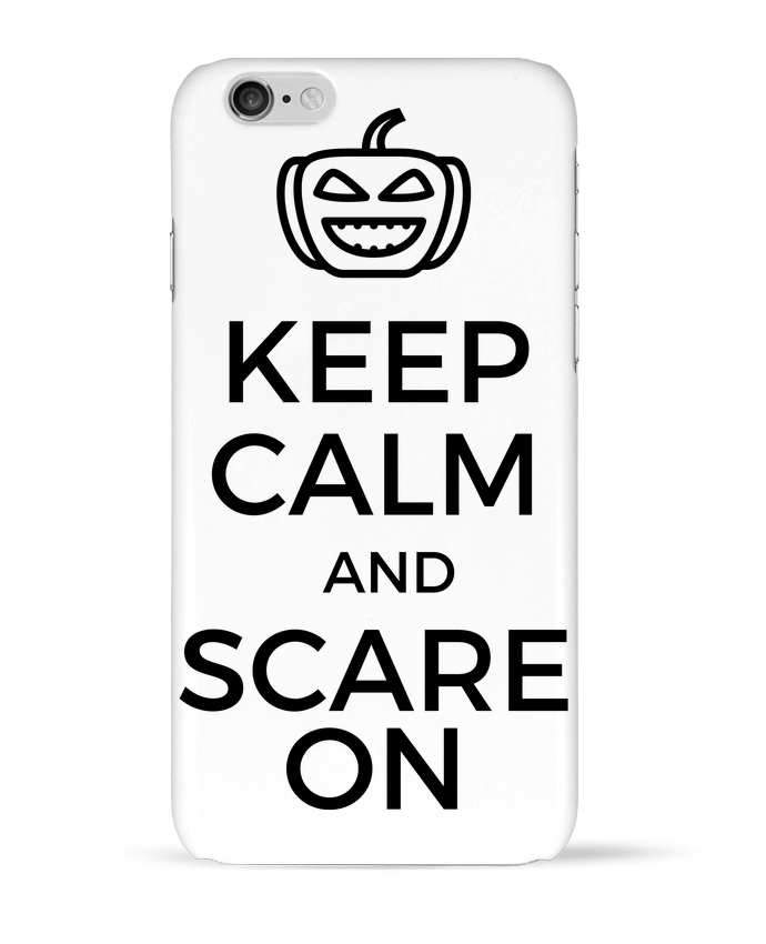Case 3D iPhone 6 Keep Calm and Scare on Pumpkin by tunetoo