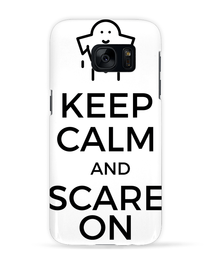 Case 3D Samsung Galaxy S7 Keep Calm and Scare on Ghost by tunetoo
