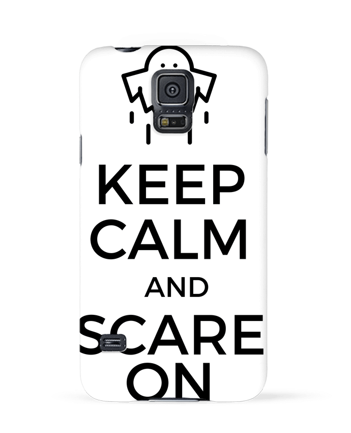 Case 3D Samsung Galaxy S5 Keep Calm and Scare on Ghost by tunetoo