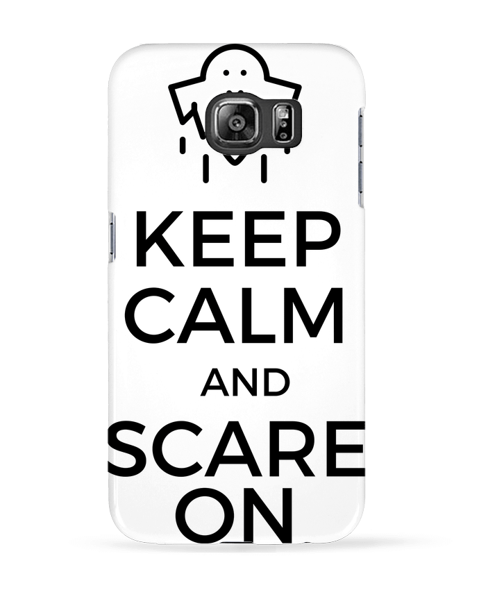 Case 3D Samsung Galaxy S6 Keep Calm and Scare on Ghost - tunetoo
