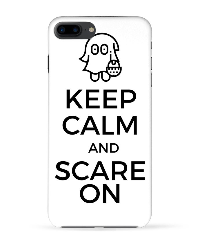 Case 3D iPhone 7+ Keep Calm and Scare on little Ghost by tunetoo