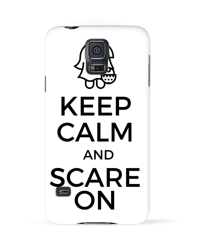 Case 3D Samsung Galaxy S5 Keep Calm and Scare on little Ghost by tunetoo