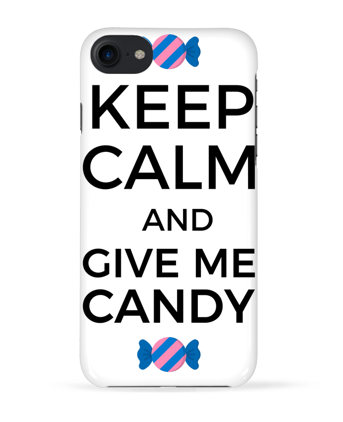 Case 3D iPhone 7 Keep Calm and give me candy de tunetoo
