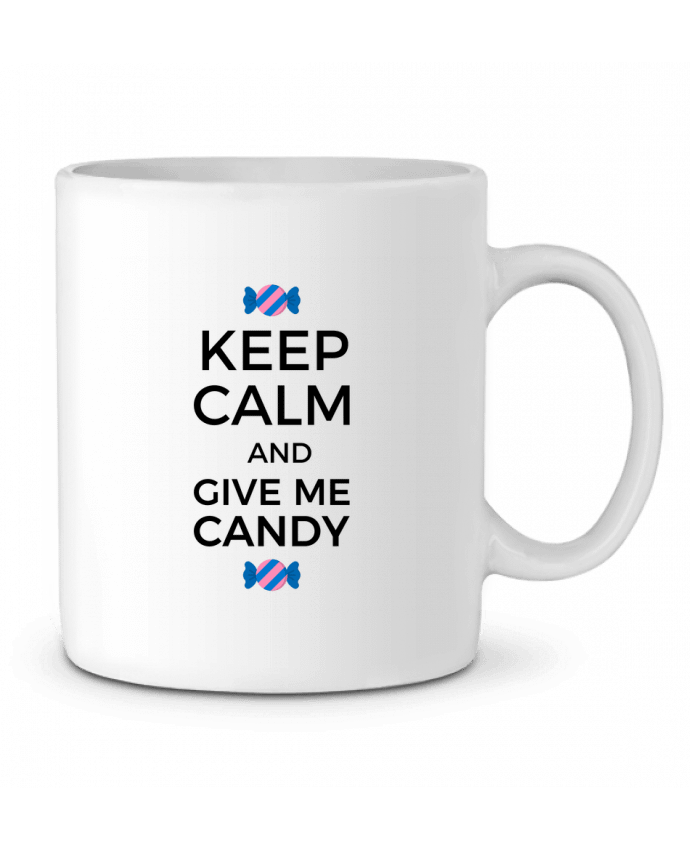 Ceramic Mug Keep Calm and give me candy by tunetoo