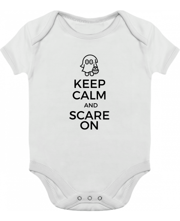 Baby Body Contrast Keep Calm and Scare on little Ghost by tunetoo