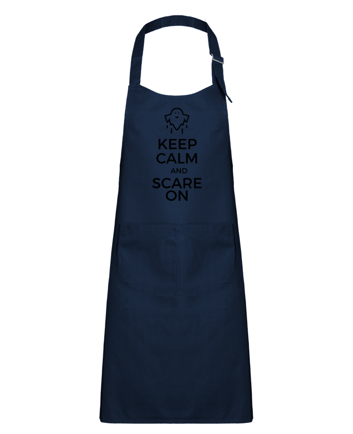 Kids chef pocket apron Keep Calm and Scare on Ghost by tunetoo