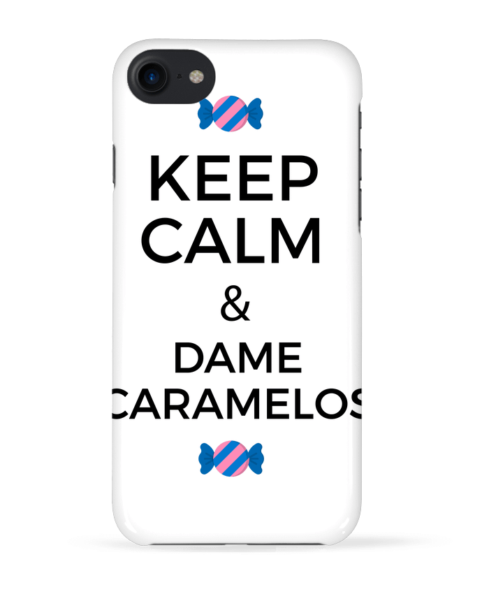 COQUE 3D Iphone 7 Keep Calm and Dame Caramelos de tunetoo