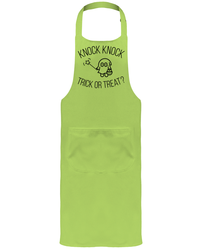 Garden or Sommelier Apron with Pocket Knock Knock, Trick or Treat? by tunetoo