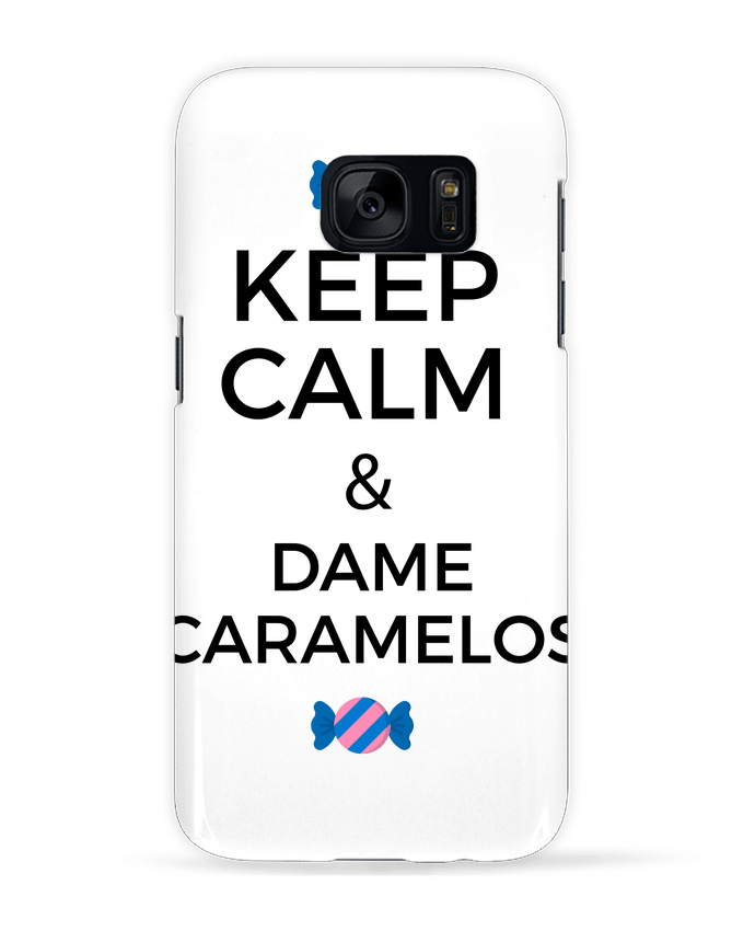 Case 3D Samsung Galaxy S7 Keep Calm and Dame Caramelos by tunetoo