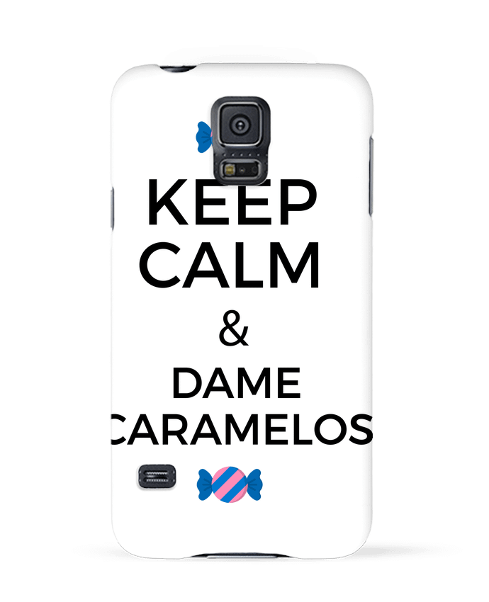 Case 3D Samsung Galaxy S5 Keep Calm and Dame Caramelos by tunetoo