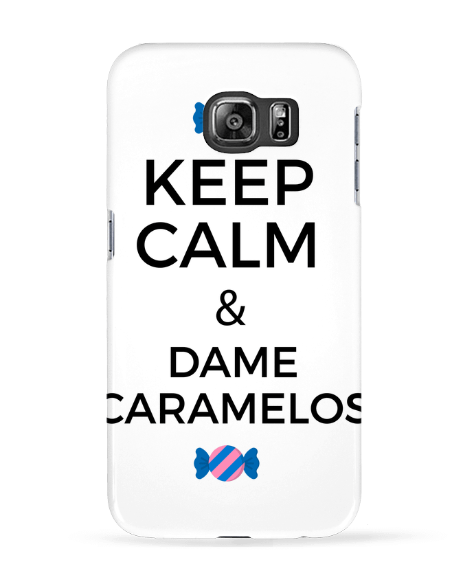 Case 3D Samsung Galaxy S6 Keep Calm and Dame Caramelos - tunetoo