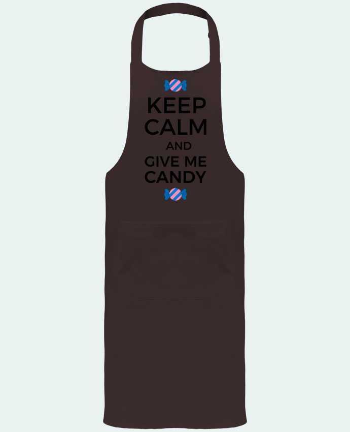 Garden or Sommelier Apron with Pocket Keep Calm and give me candy by tunetoo