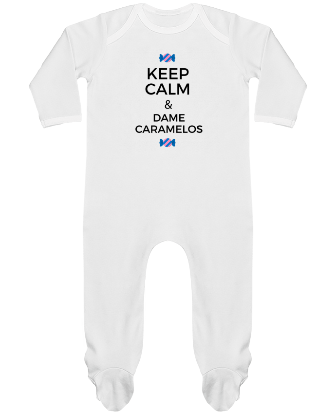 Baby Sleeper long sleeves Contrast Keep Calm and Dame Caramelos by tunetoo