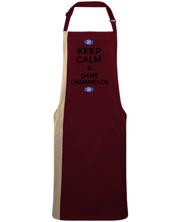 Tablier bicolore Keep Calm and Dame Caramelos par  tunetoo