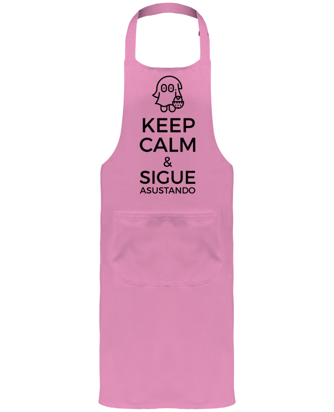 Garden or Sommelier Apron with Pocket Keep Calm and Sigue Asustando by tunetoo