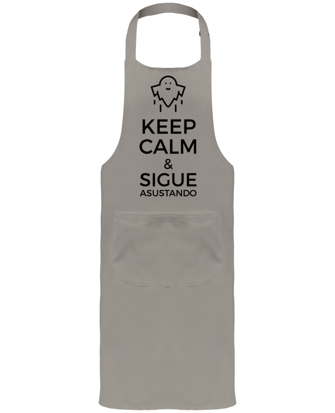 Tablier avec poches Keep Calm and Sigue asustando ghost par tunetoo