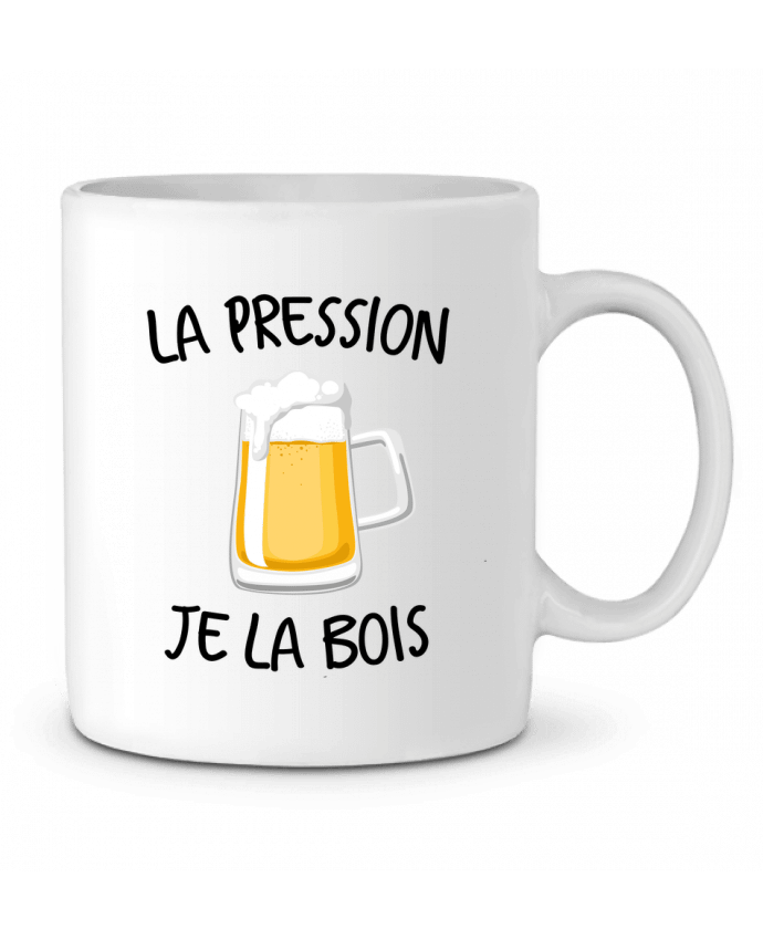 Mug  La pression je la bois par FRENCHUP-MAYO