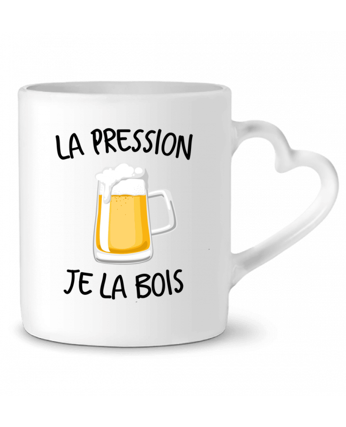 Mug Heart La pression je la bois by FRENCHUP-MAYO