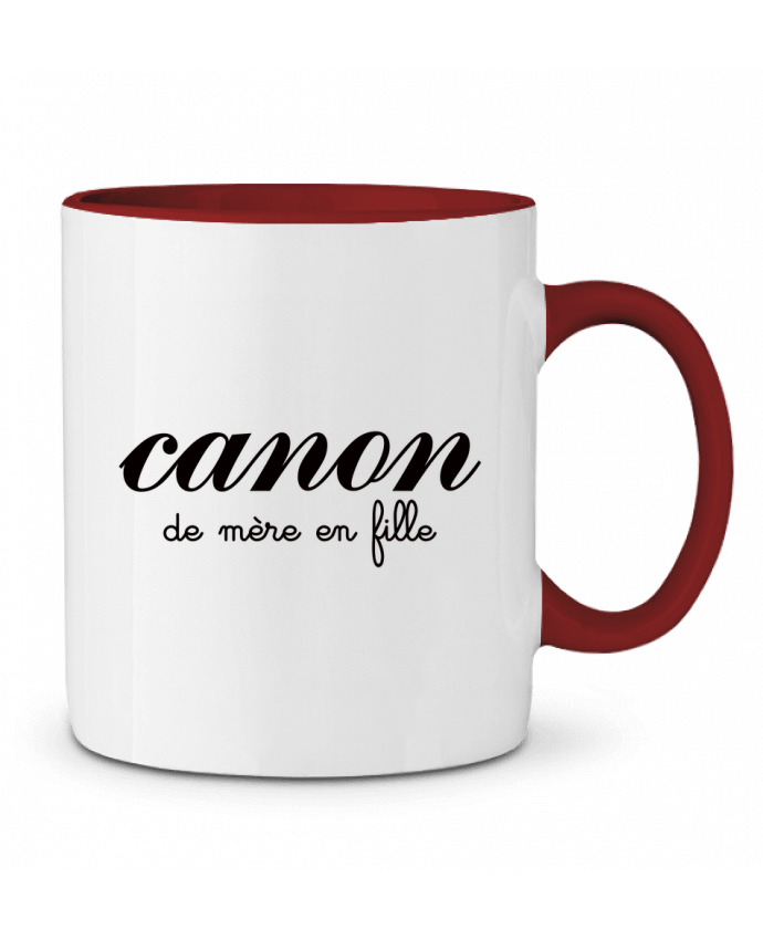 Mug bicolore Canon de mère en fille Freeyourshirt.com