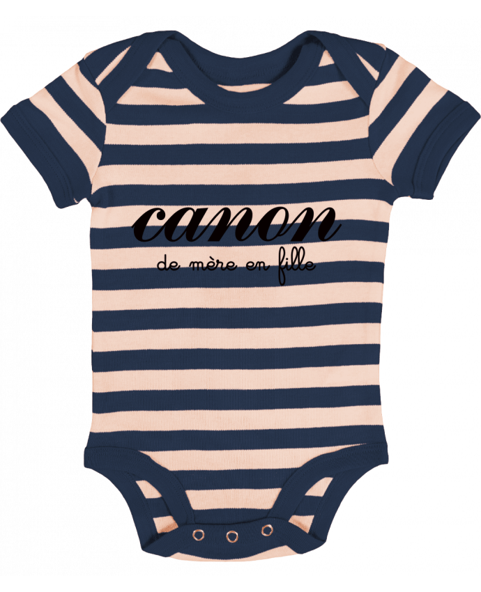 Baby Body striped Canon de mère en fille - Freeyourshirt.com