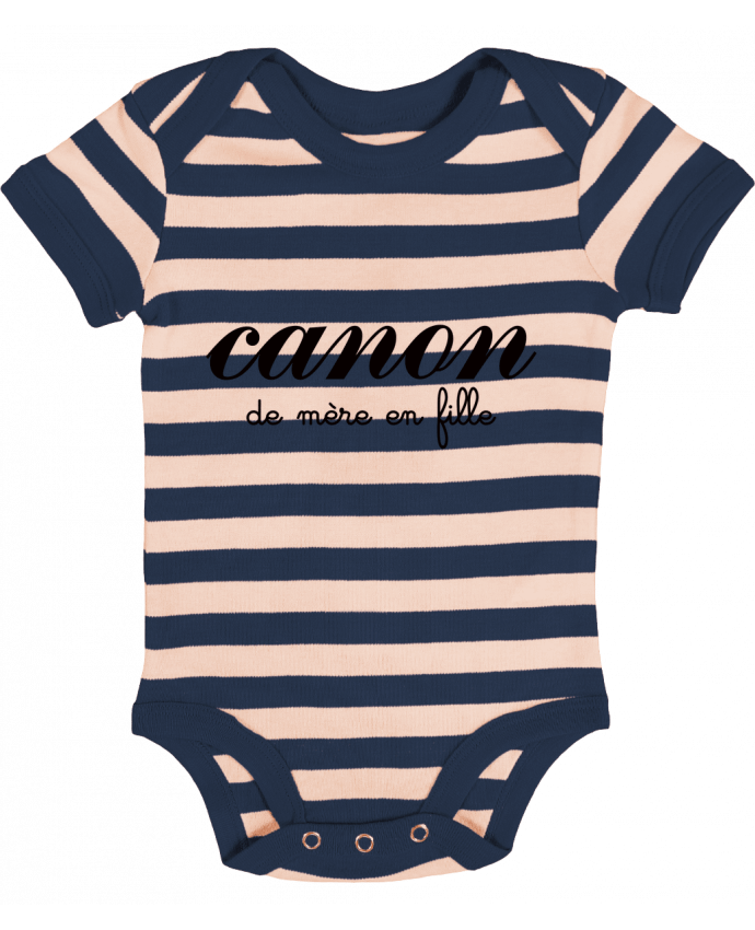 Body Bébé Rayé Canon de mère en fille - Freeyourshirt.com