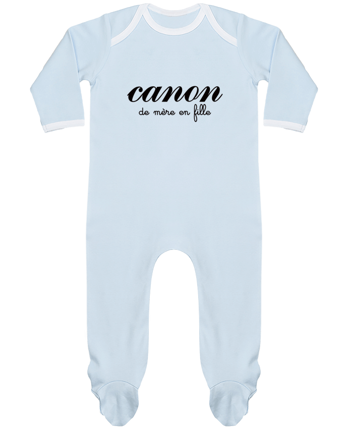 Pijama Bebé Manga Larga Contraste Canon de mère en fille por Freeyourshirt.com