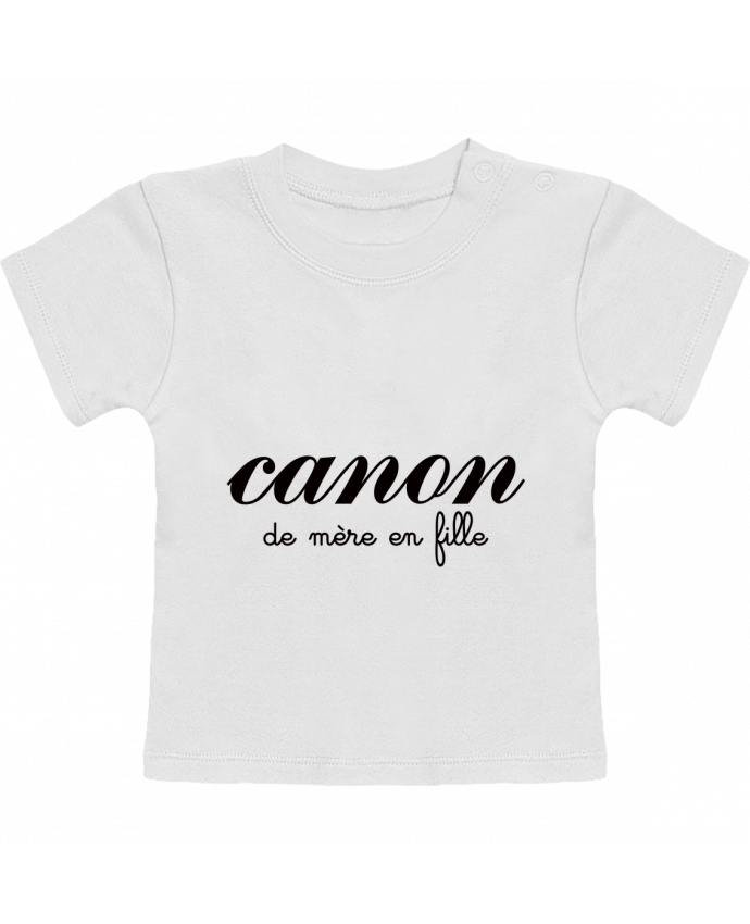 T-shirt bébé Canon de mère en fille manches courtes du designer Freeyourshirt.com