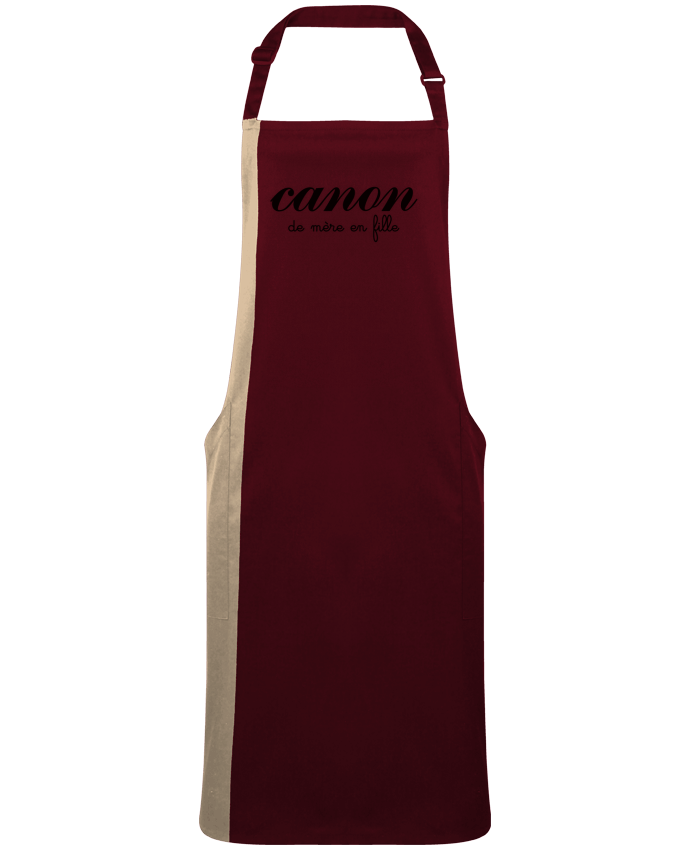 Tablier bicolore Canon de mère en fille par  Freeyourshirt.com