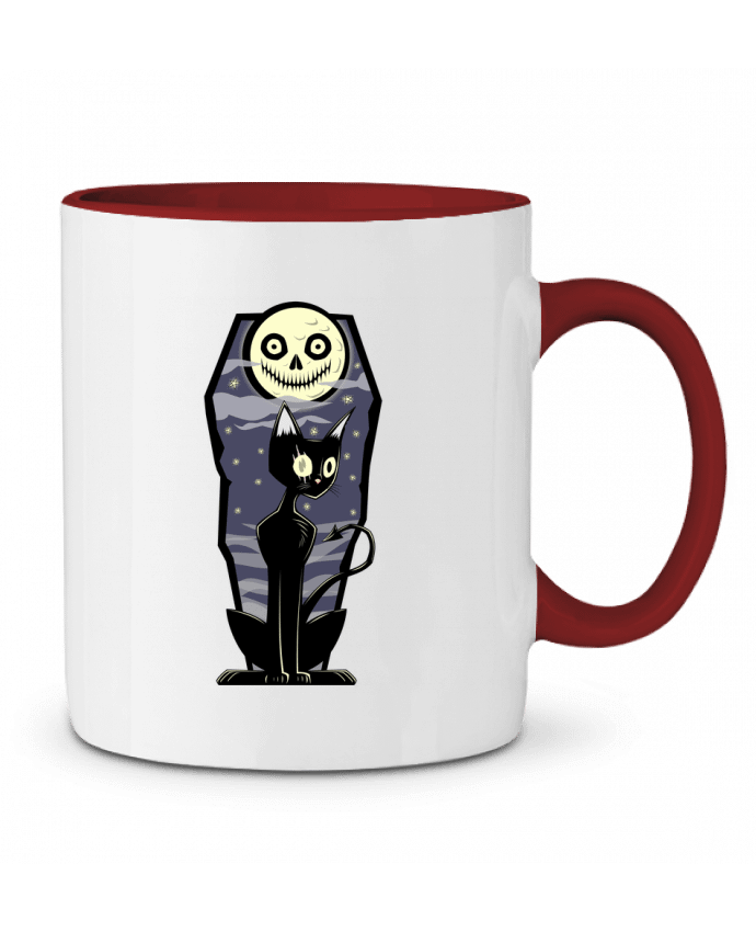 Two-tone Ceramic Mug Coffin Cat SirCostas