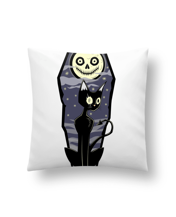Cushion synthetic soft 45 x 45 cm Coffin Cat by SirCostas