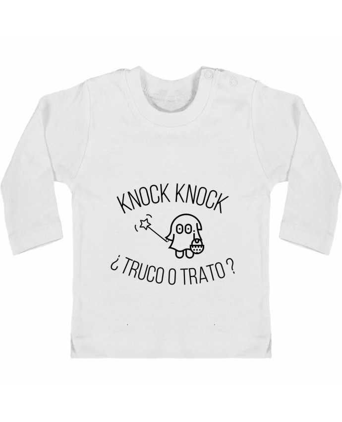 T-shirt bébé Knock Knock ¿Truco o Trato? manches longues du designer tunetoo