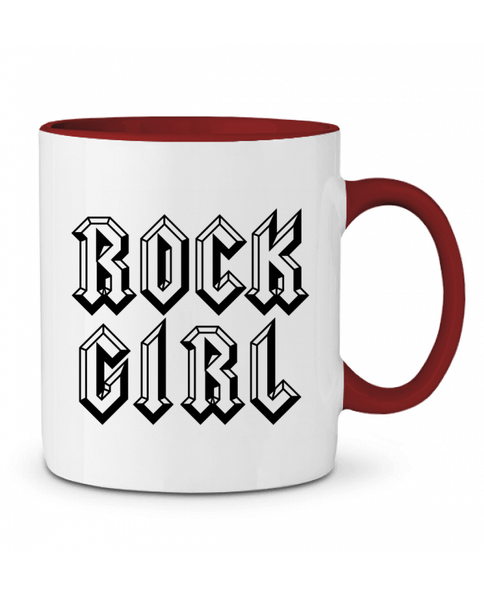 Mug bicolore Rock Girl Freeyourshirt.com
