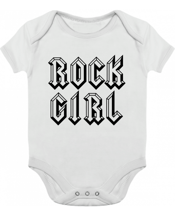 Body bébé manches contrastées Rock Girl par Freeyourshirt.com