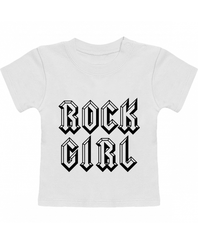 Camiseta Bebé Manga Corta Rock Girl manches courtes du designer Freeyourshirt.com