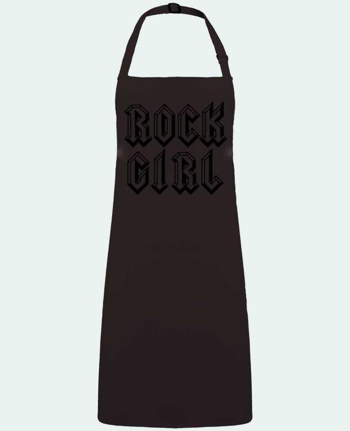 Delantal Sin Bolsillo Rock Girl por  Freeyourshirt.com