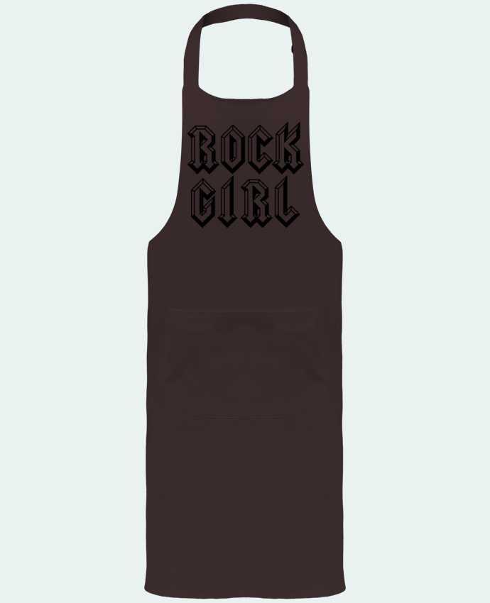 Garden or Sommelier Apron with Pocket Rock Girl by Freeyourshirt.com
